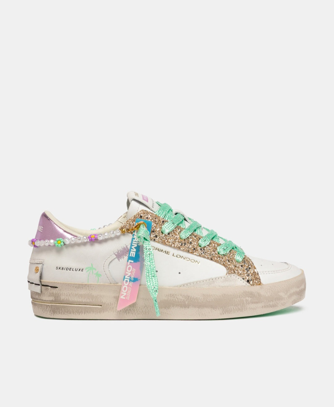 CRIME LONDON DONNA SK8 DELUXE COTTON CANDY 29112