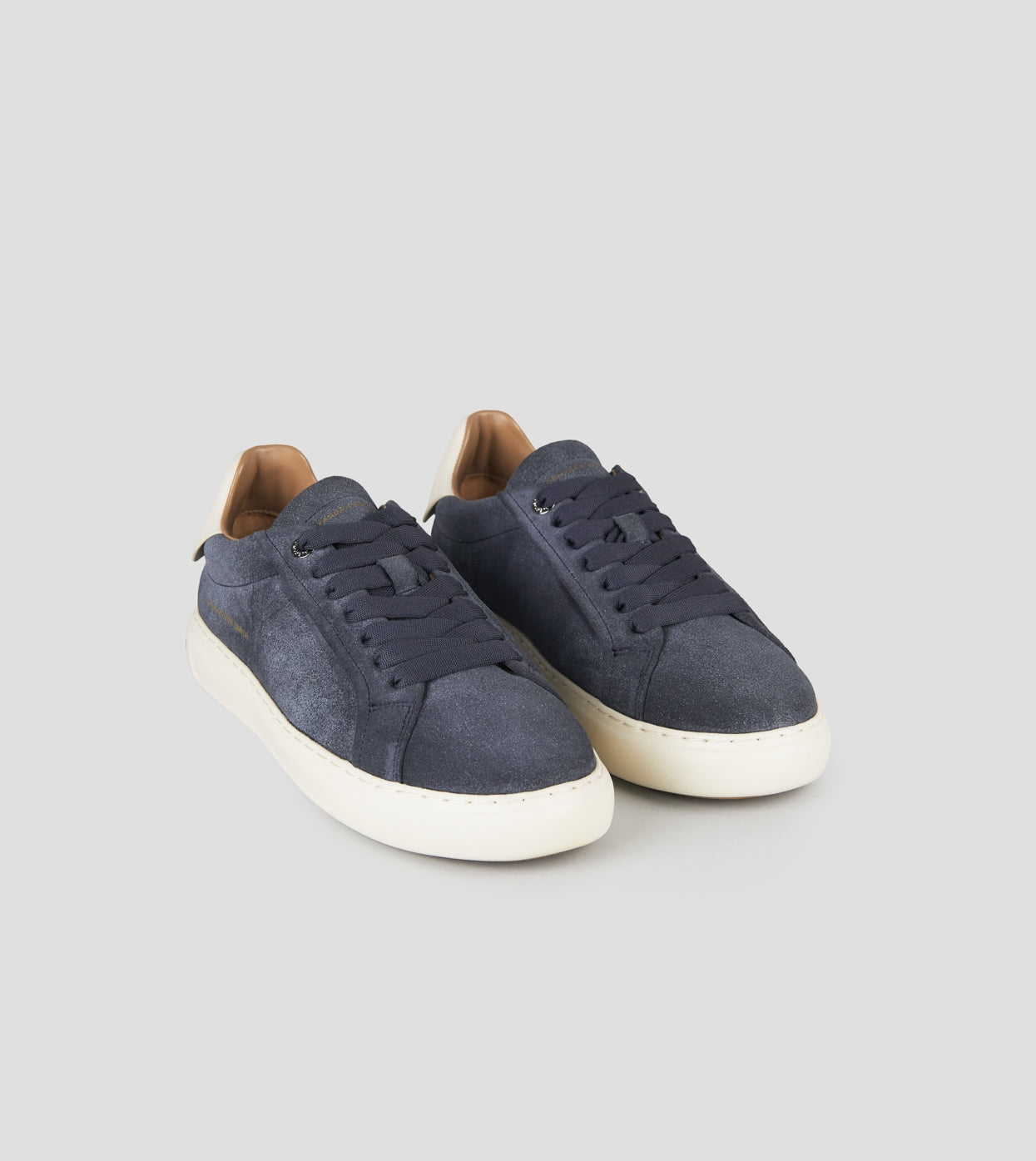 Soho Uomo in suede nero e tallone in pelle bianca Alexander Smith
