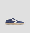 Thames Uomo in camoscio blu con logo bianco Alexander Smith