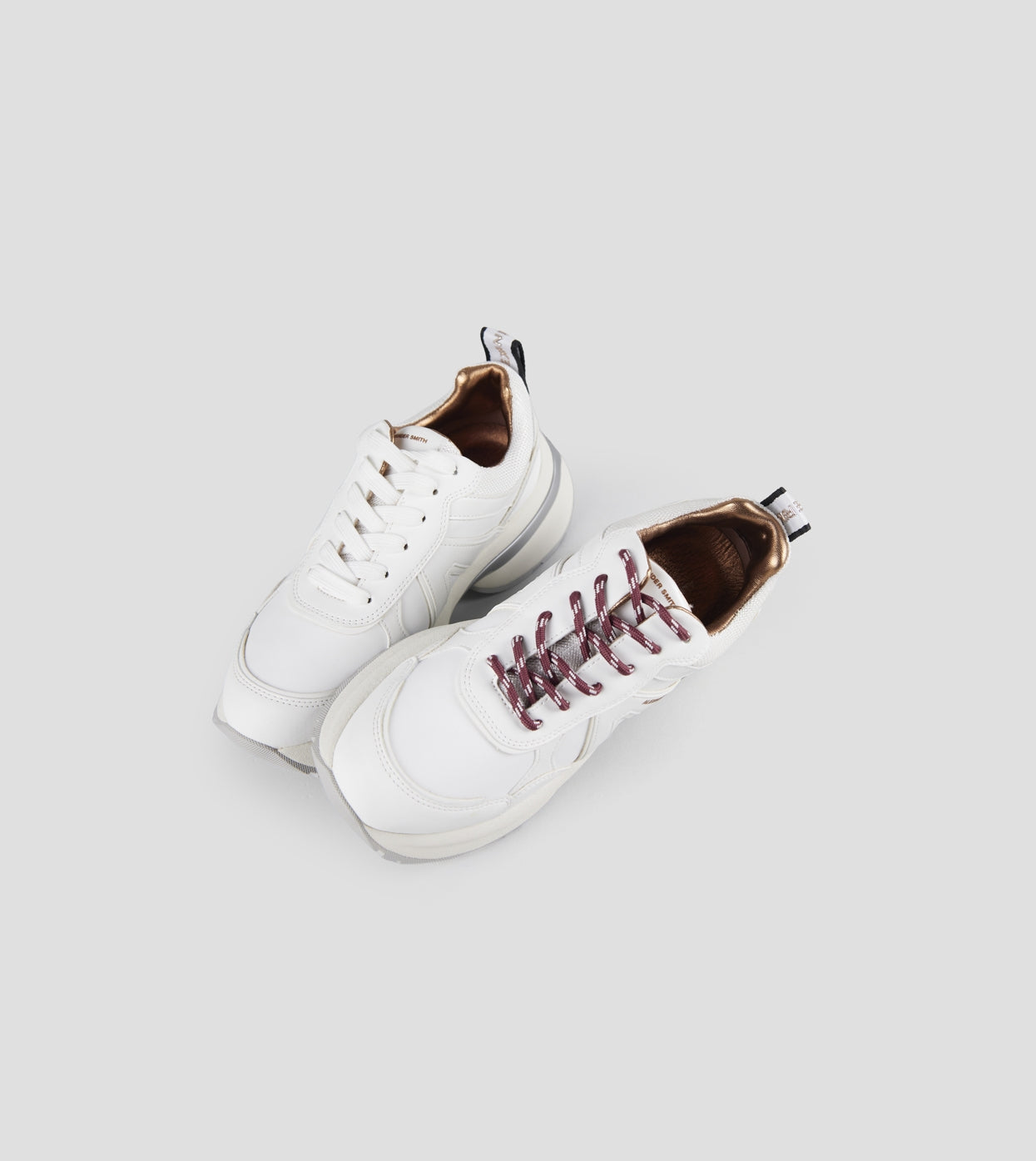 Victoria Donna in pelle bianca con dettagli in mesh e suede  Alexander Smith