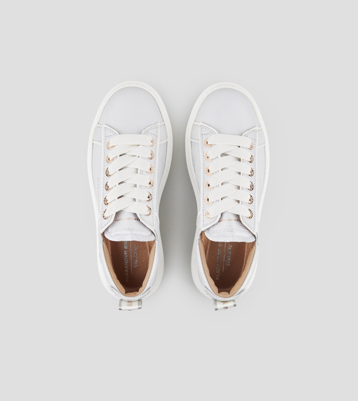 Wembley Donna Decostruita in pelle bottalata argento Alexander Smith