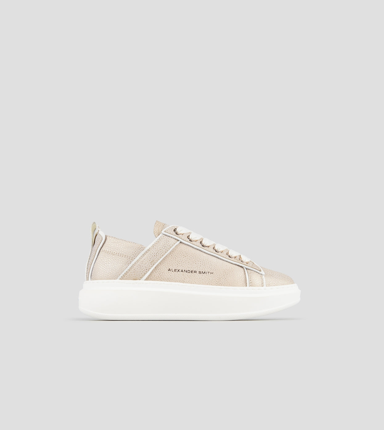 Wembley Donna Decostruita in pelle bottalata crema Alexander Smith