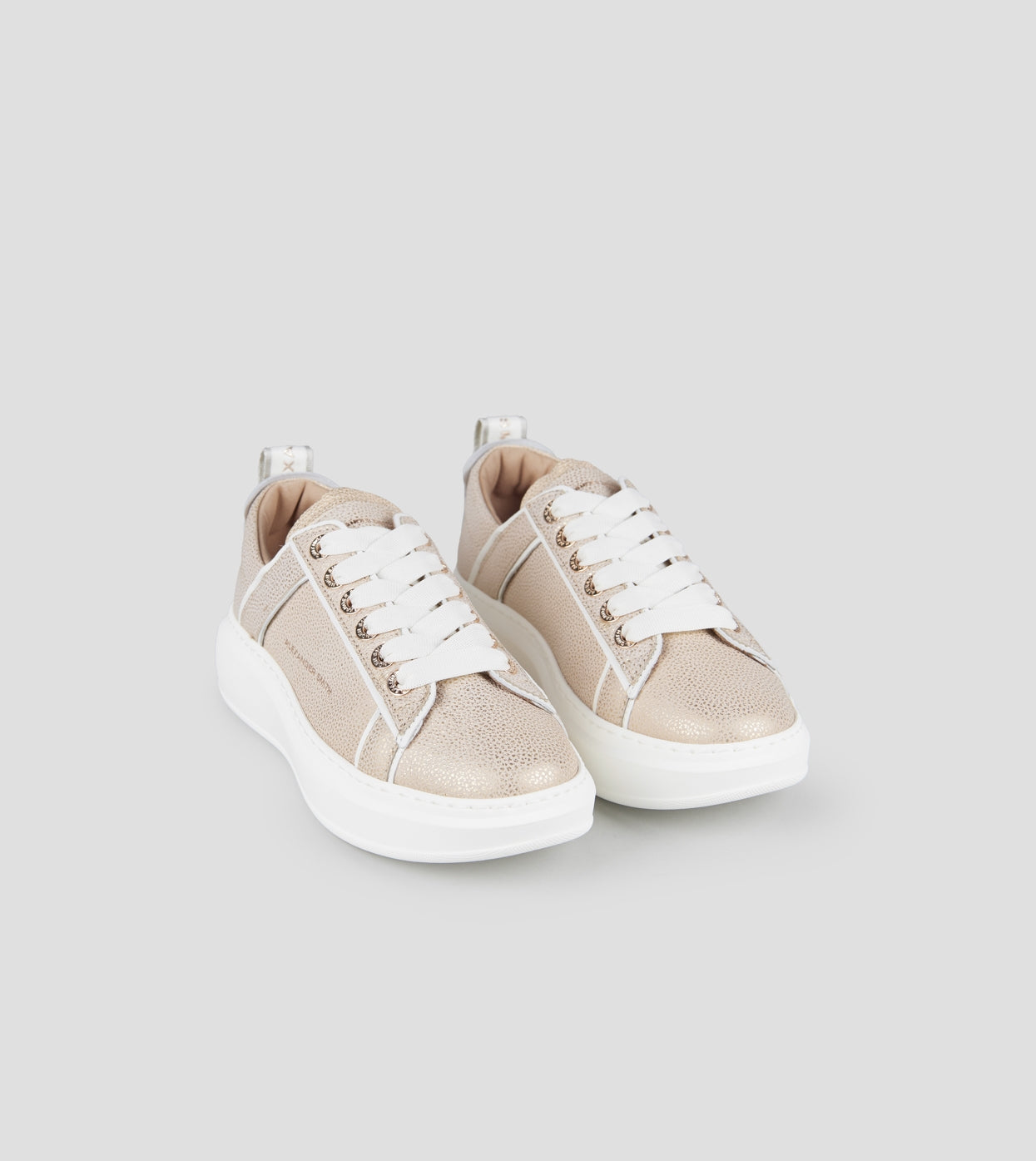 Wembley Donna Decostruita in pelle bottalata crema Alexander Smith