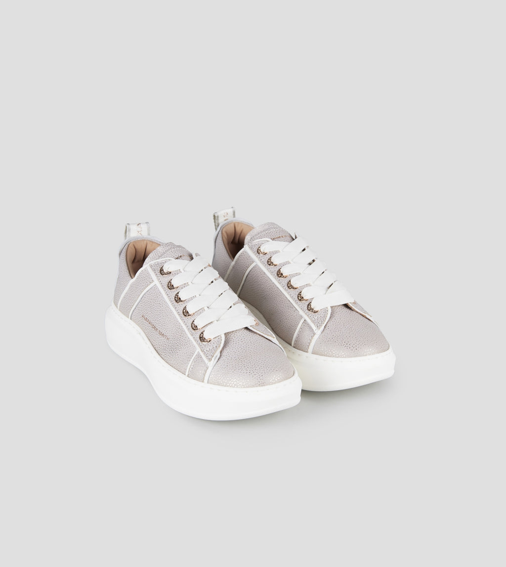 Wembley Donna Decostruita in pelle bottalata grigia Alexander Smith