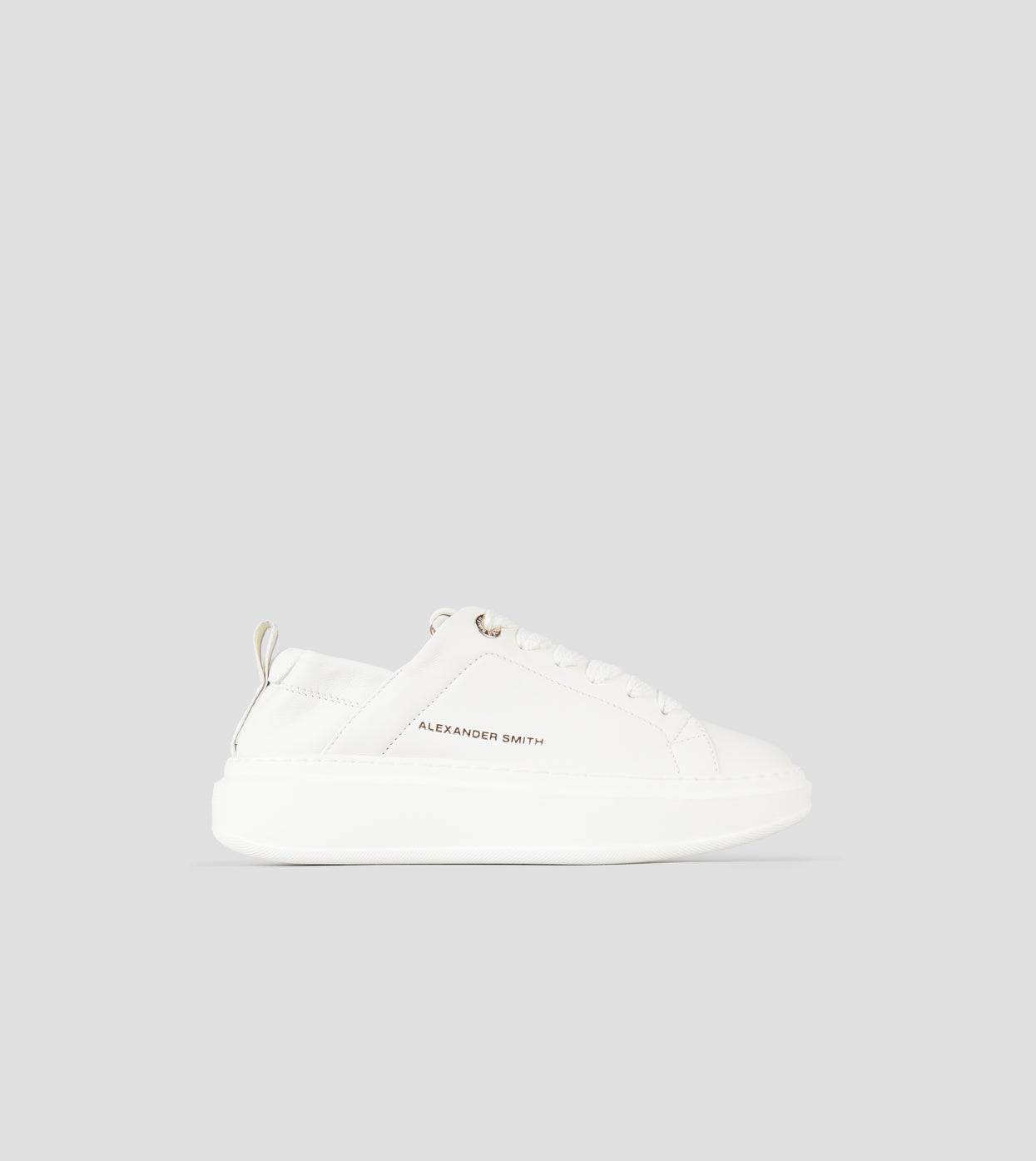 Wembley Donna in nappa bianca e tallone arricciato Alexander Smith