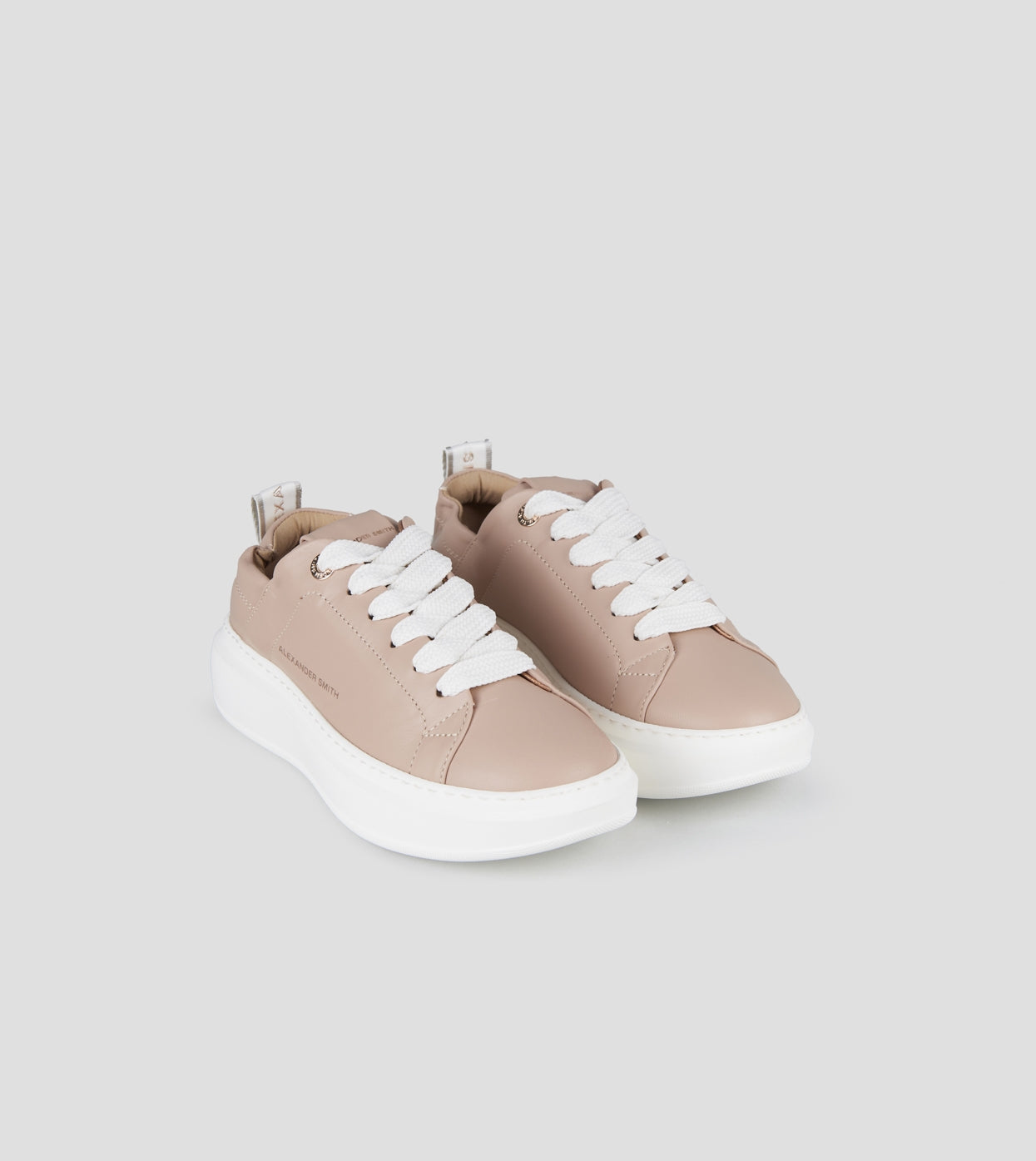 Wembley Donna in nappa rosa chiaro e tallone arricciato Alexander Smith