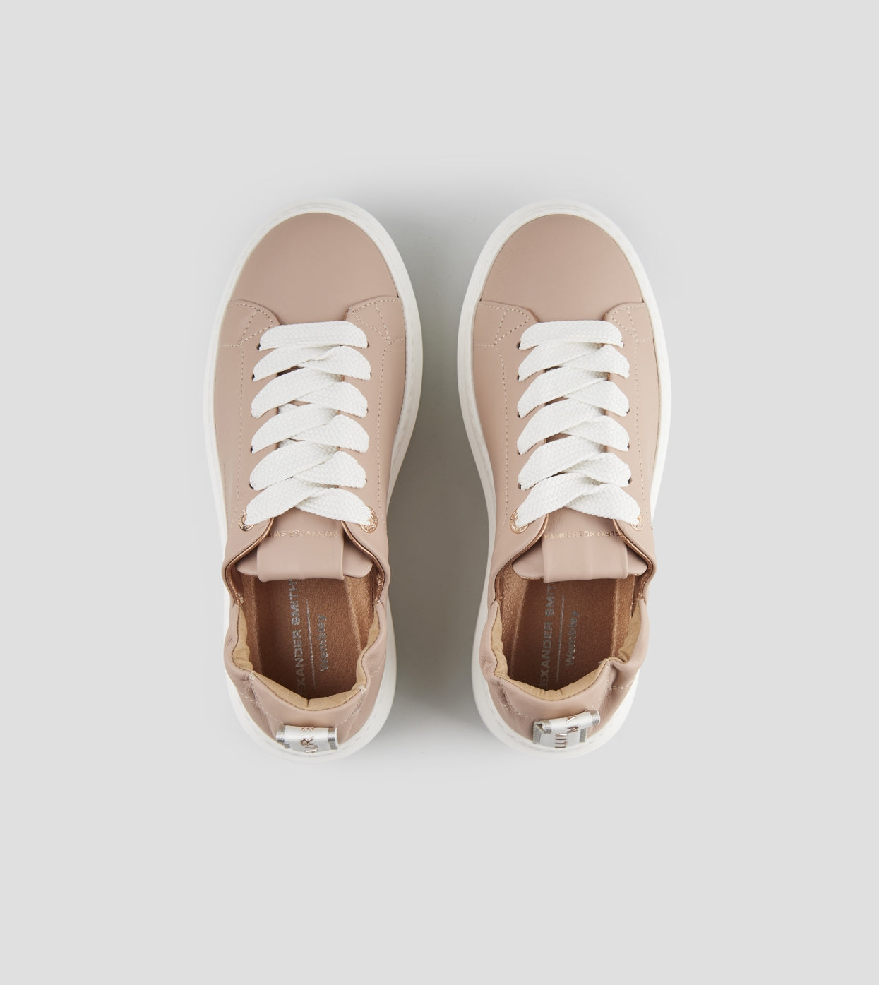 Wembley Donna in nappa rosa chiaro e tallone arricciato Alexander Smith