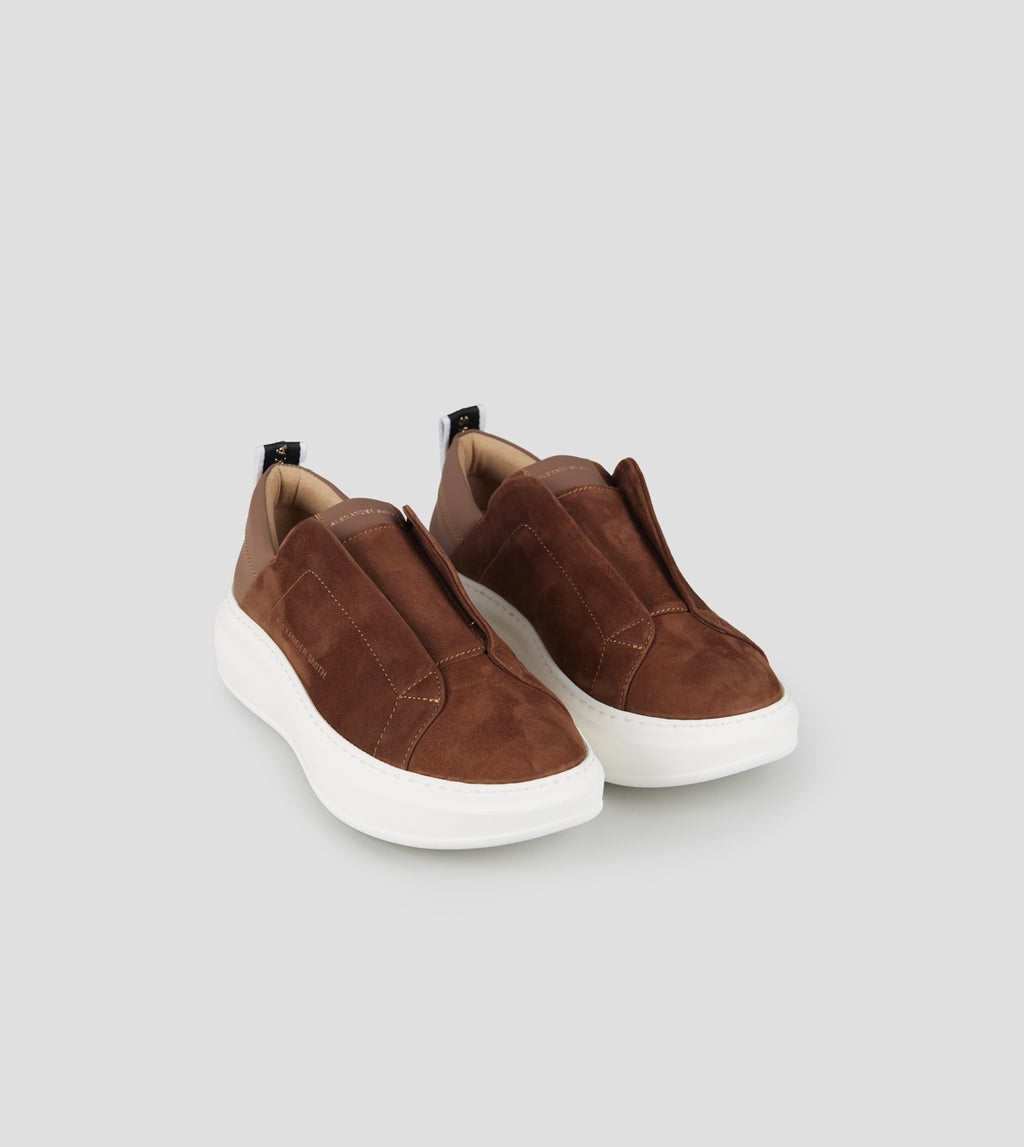 Wembley Slip-on Donna in camoscio marrone Alexander Smith