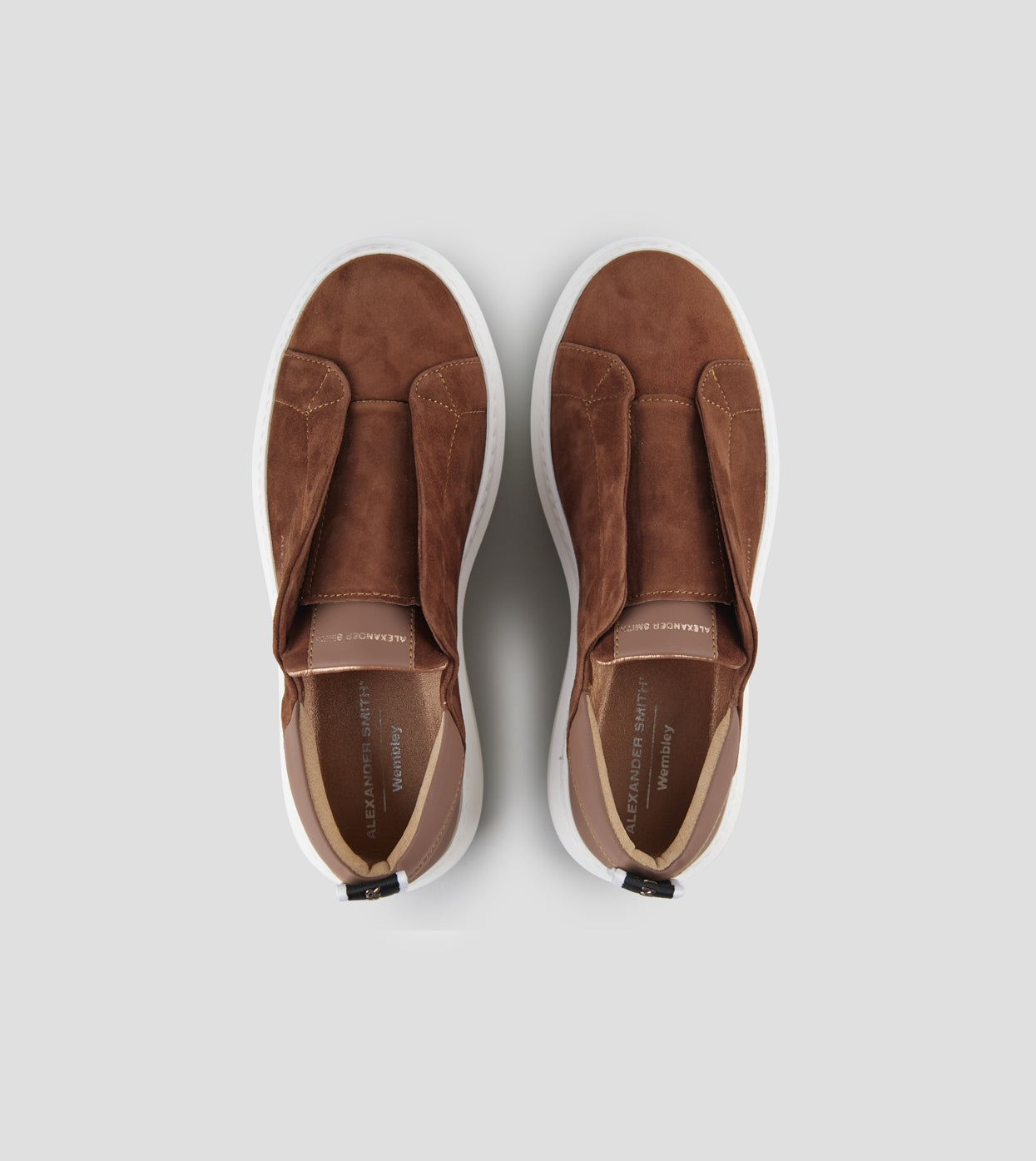 Wembley Slip-on Donna in camoscio marrone Alexander Smith