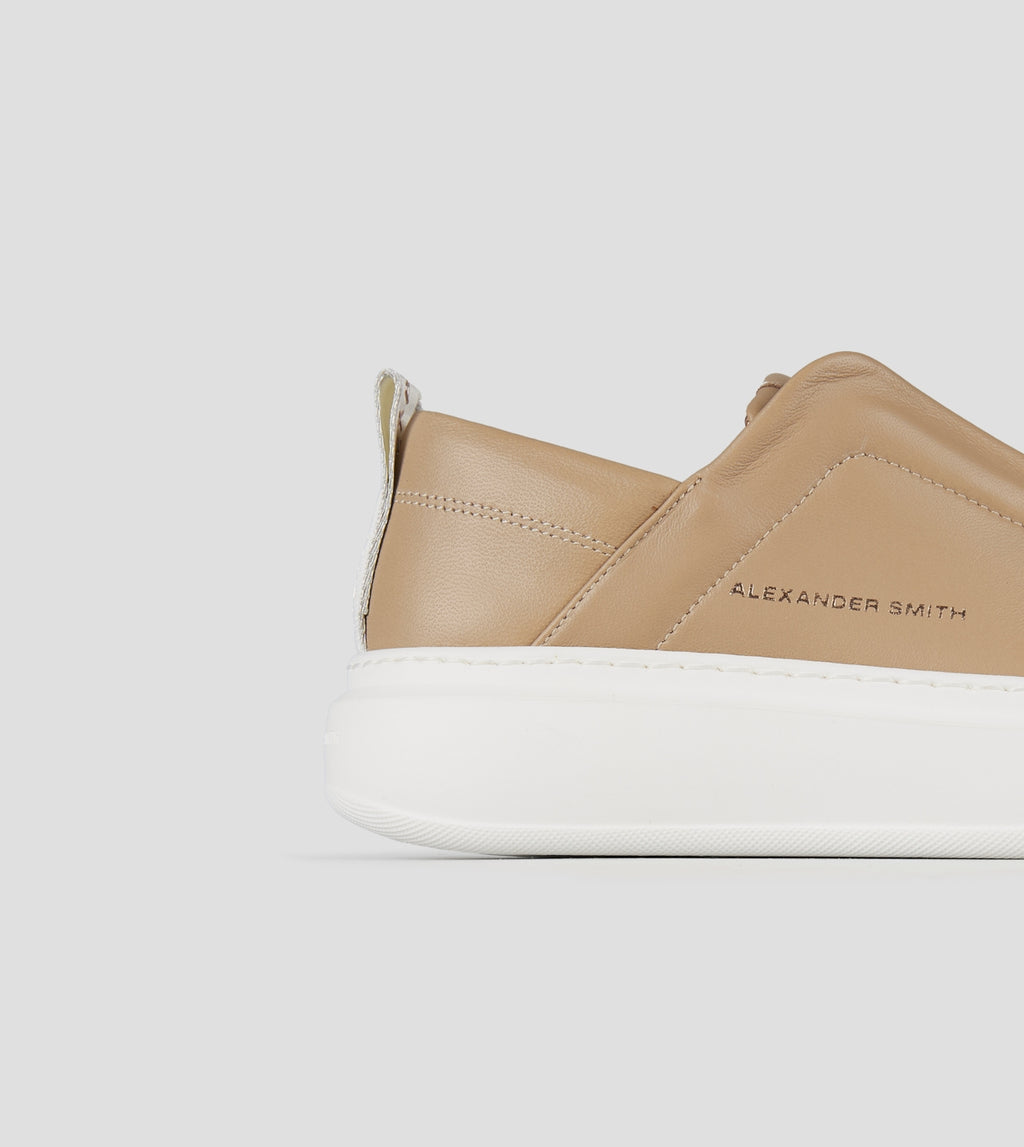 Wembley Slip-on Donna in pelle beige Alexander Smith