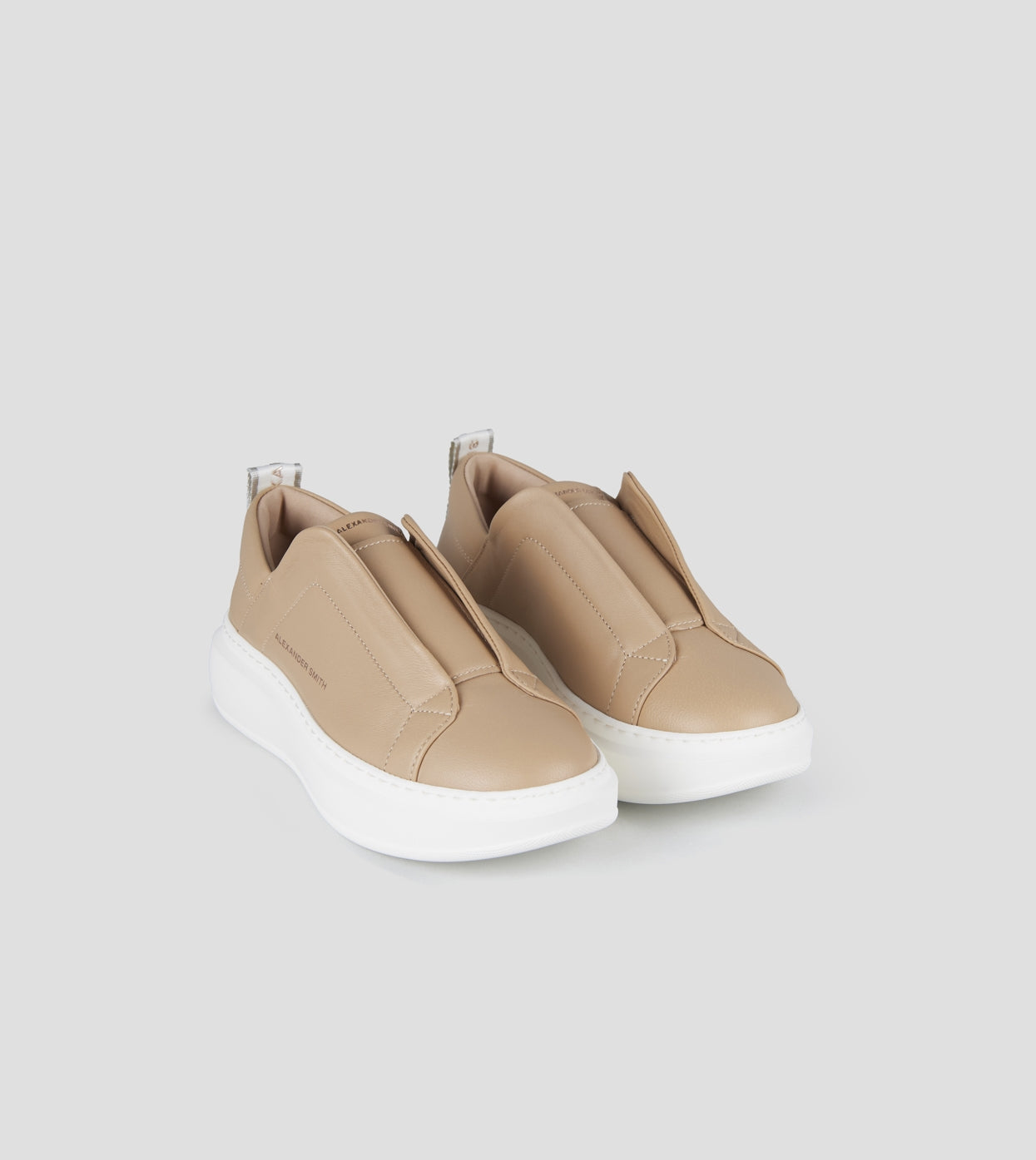Wembley Slip-on Donna in pelle beige Alexander Smith