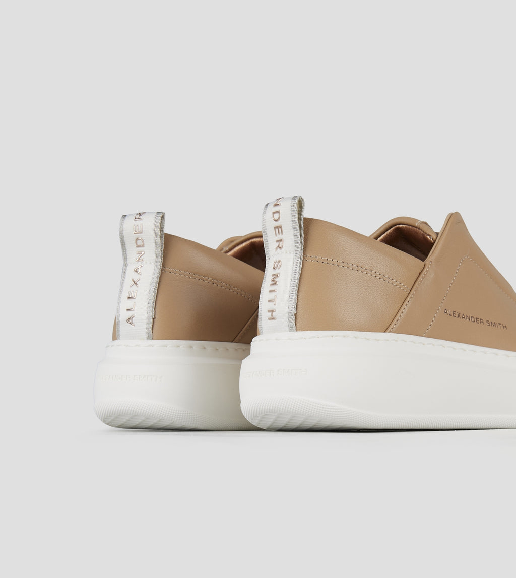Wembley Slip-on Donna in pelle beige Alexander Smith