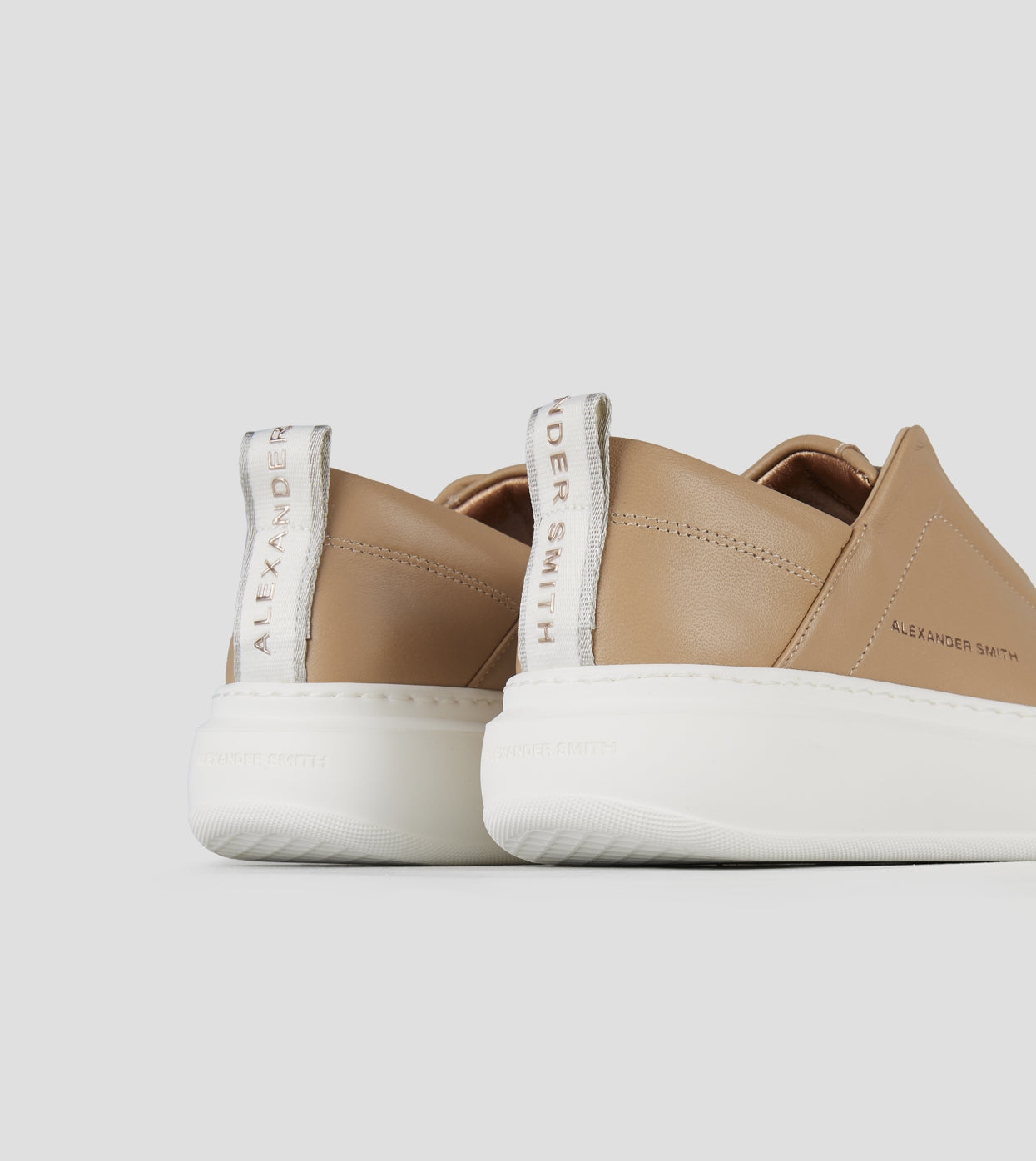 Wembley Slip-on Donna in pelle beige Alexander Smith