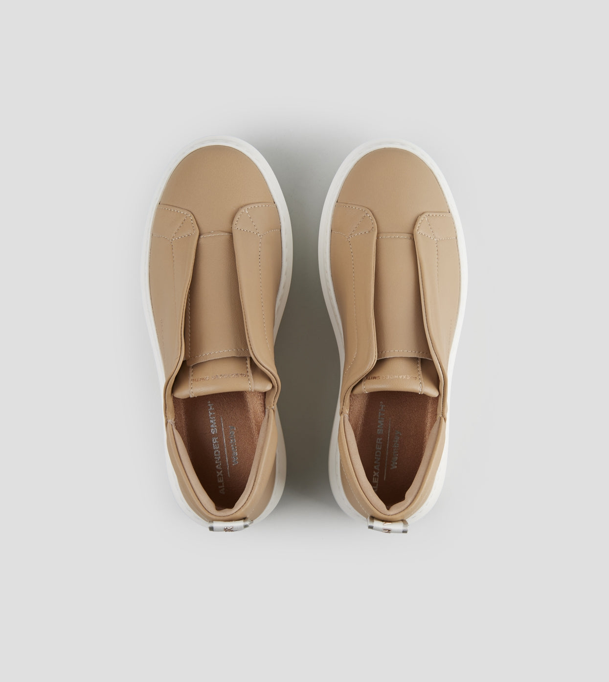 Wembley Slip-on Donna in pelle beige Alexander Smith