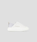 Wembley Slip-on Donna in pelle bianca e tallone azzurro Alexander Smith
