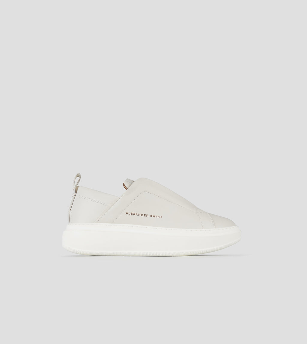 Wembley Slip-on Donna in pelle bianca Alexander Smith