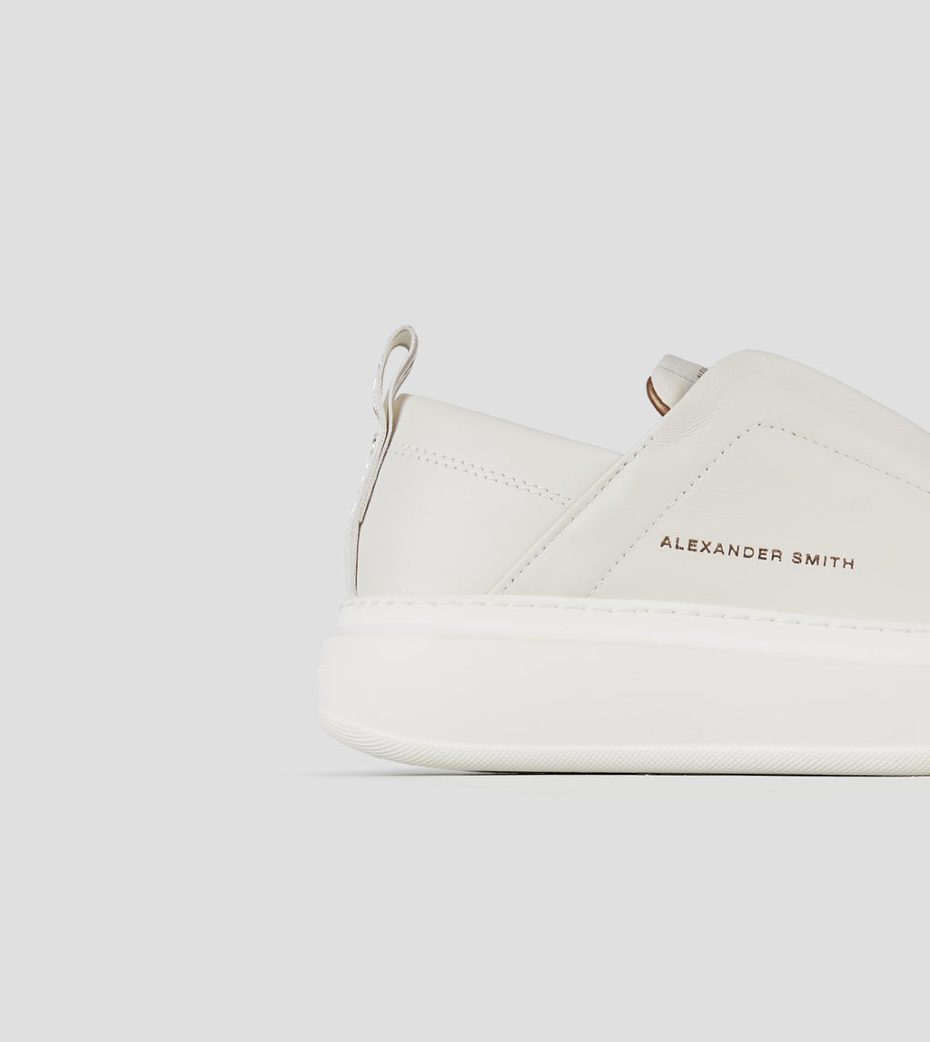 Wembley Slip-on Donna in pelle bianca Alexander Smith