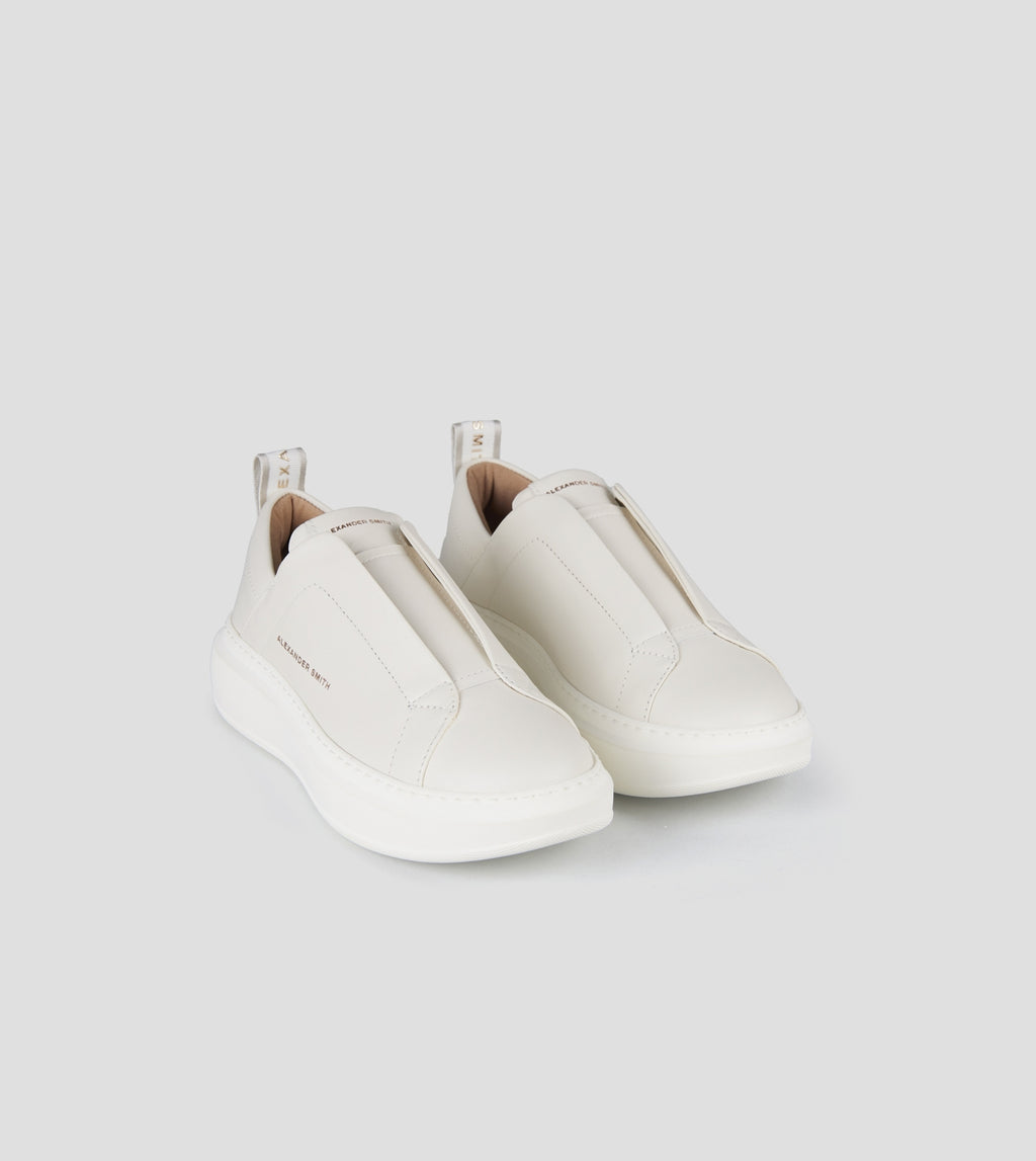 Wembley Slip-on Donna in pelle bianca Alexander Smith