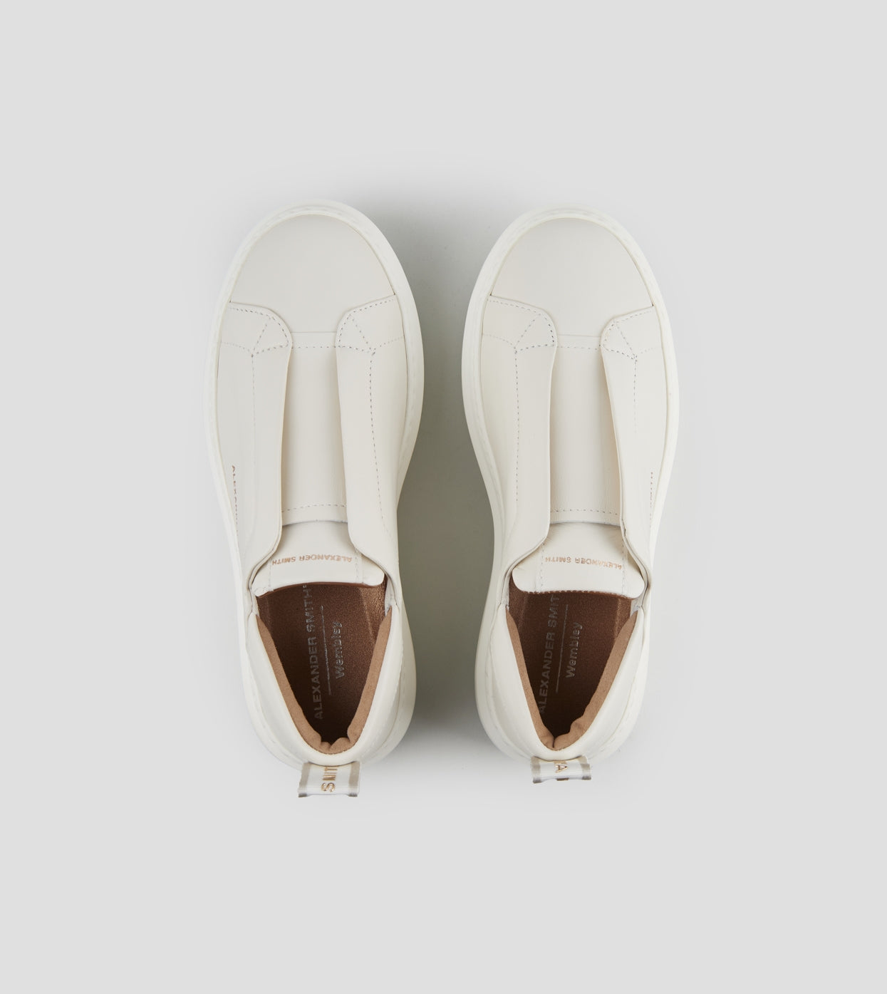 Wembley Slip-on Donna in pelle bianca Alexander Smith